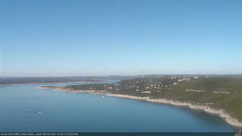 Lake Travis webcam, October 30, 2021 12:25 PM CT