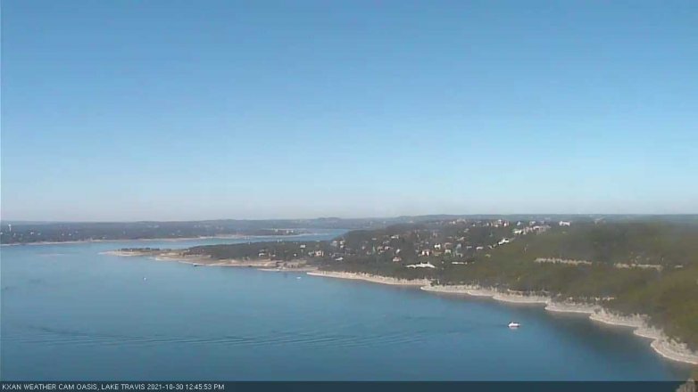 Lake Travis webcam, October 30, 2021 12:45 PM CT