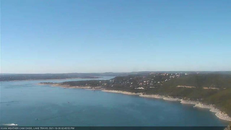 Lake Travis webcam, October 30, 2021 2:45 PM CT