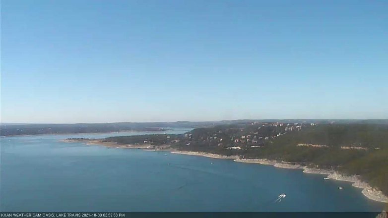 Lake Travis webcam, October 30, 2021 3:00 PM CT