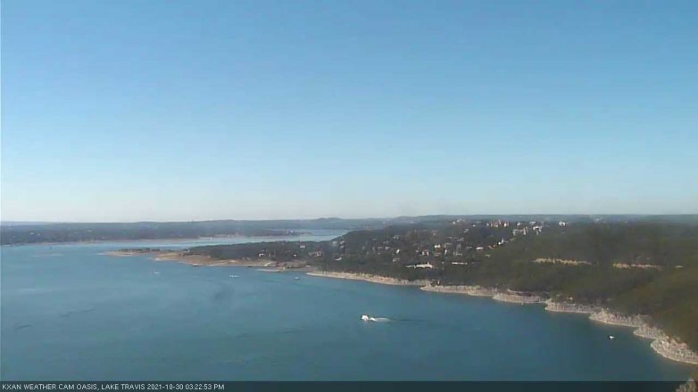 Lake Travis webcam, October 30, 2021 3:25 PM CT