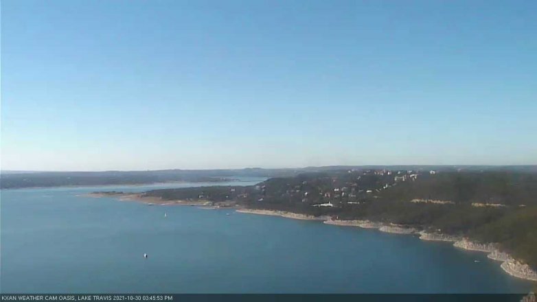Lake Travis webcam, October 30, 2021 3:45 PM CT