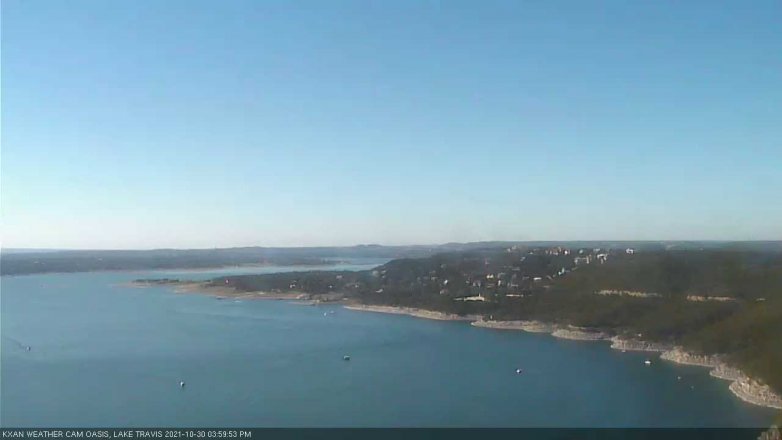Lake Travis webcam, October 30, 2021 4:00 PM CT