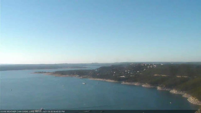 Lake Travis webcam, October 30, 2021 4:45 PM CT