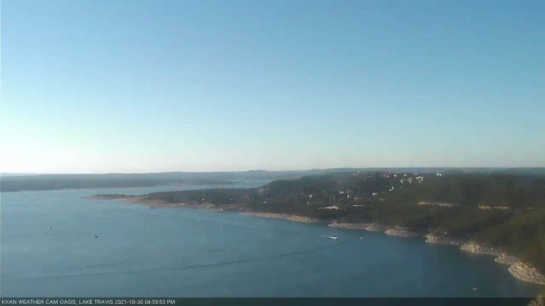 Lake Travis webcam, October 30, 2021 5:00 PM CT