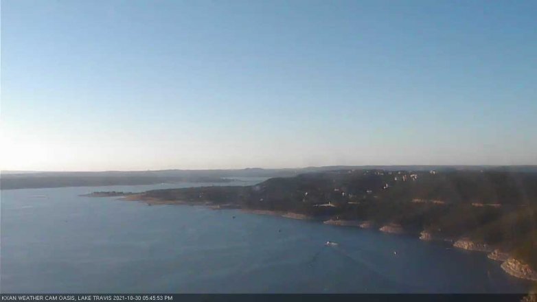 Lake Travis webcam, October 30, 2021 5:45 PM CT