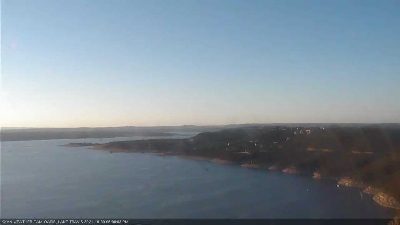 Lake Travis webcam, October 30, 2021 6:00 PM CT