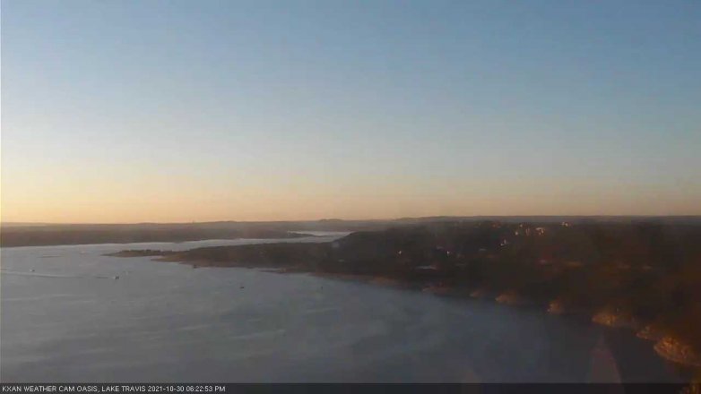 Lake Travis webcam, October 30, 2021 6:25 PM CT