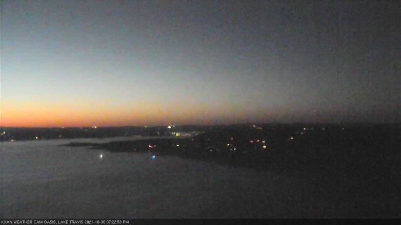 Lake Travis webcam, October 30, 2021 7:25 PM CT