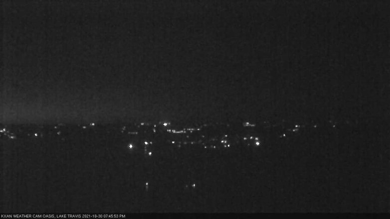 Lake Travis webcam, October 30, 2021 7:45 PM CT