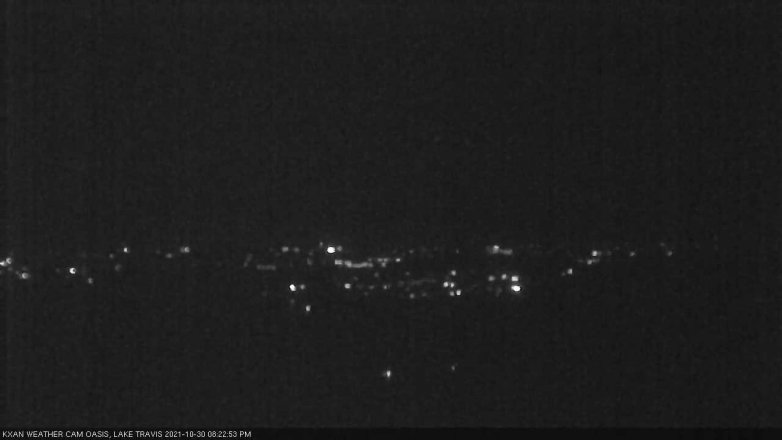 Lake Travis webcam, October 30, 2021 8:25 PM CT