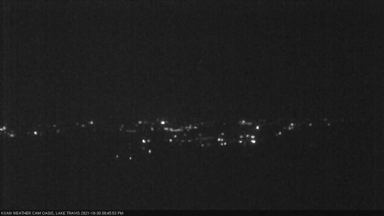 Lake Travis webcam, October 30, 2021 8:45 PM CT