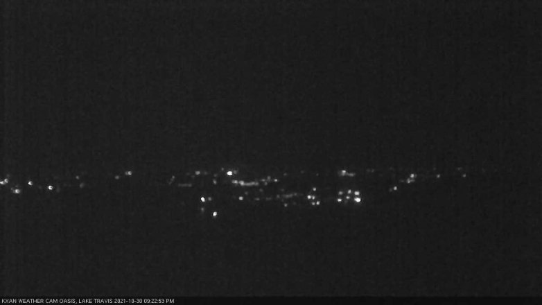 Lake Travis webcam, October 30, 2021 9:25 PM CT