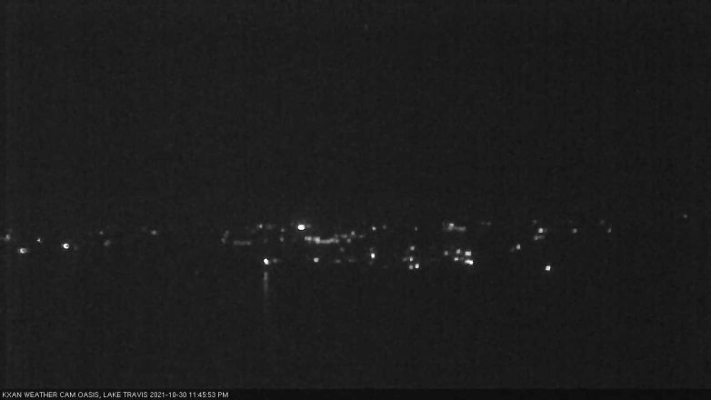 Lake Travis webcam, October 30, 2021 11:45 PM CT