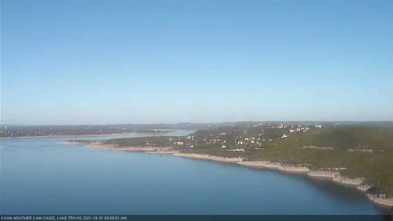 Lake Travis webcam, October 31, 2021 10:00 AM CT