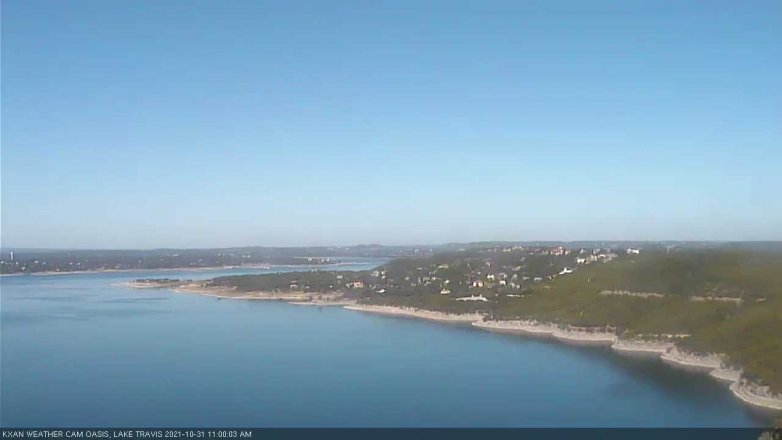 Lake Travis webcam, October 31, 2021 11:00 AM CT