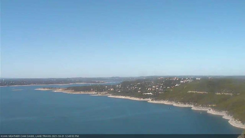 Lake Travis webcam, October 31, 2021 12:45 PM CT