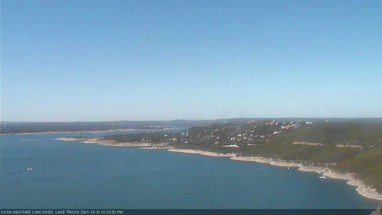 Lake Travis webcam, October 31, 2021 1:25 PM CT