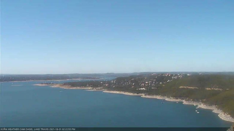 Lake Travis webcam, October 31, 2021 2:25 PM CT