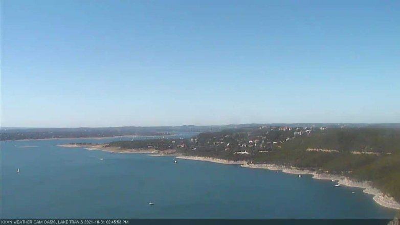 Lake Travis webcam, October 31, 2021 2:45 PM CT