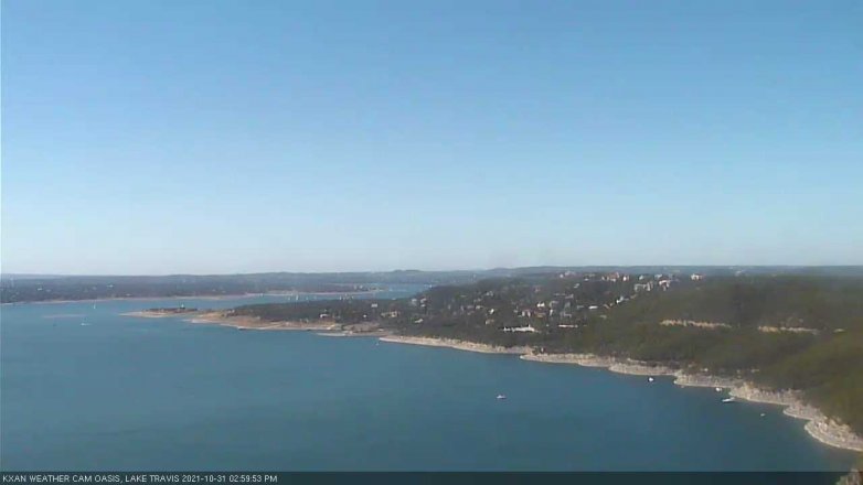Lake Travis webcam, October 31, 2021 3:00 PM CT