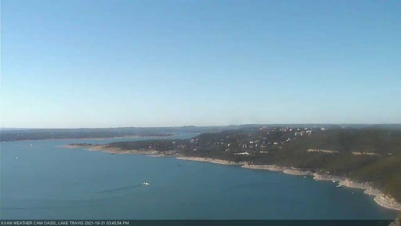 Lake Travis webcam, October 31, 2021 3:45 PM CT