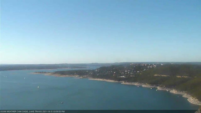 Lake Travis webcam, October 31, 2021 4:00 PM CT