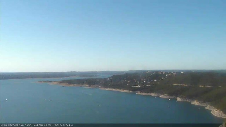 Lake Travis webcam, October 31, 2021 4:25 PM CT