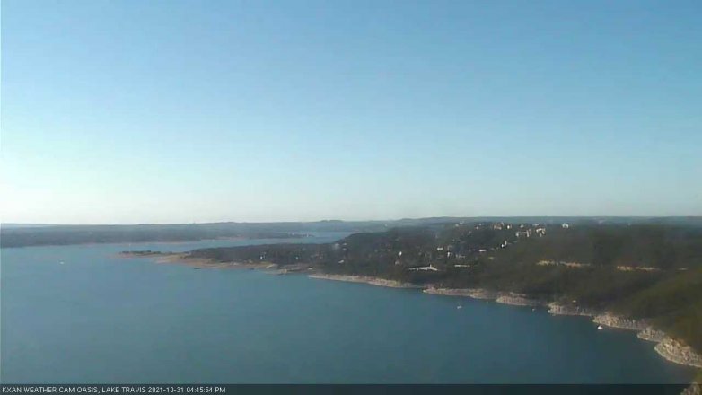 Lake Travis webcam, October 31, 2021 4:45 PM CT