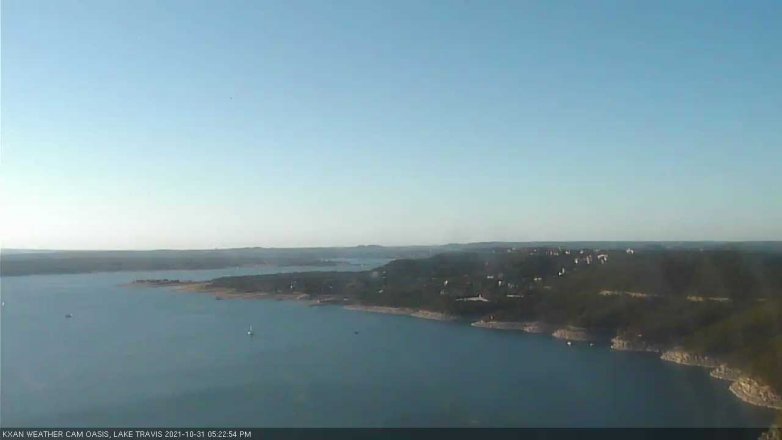 Lake Travis webcam, October 31, 2021 5:25 PM CT
