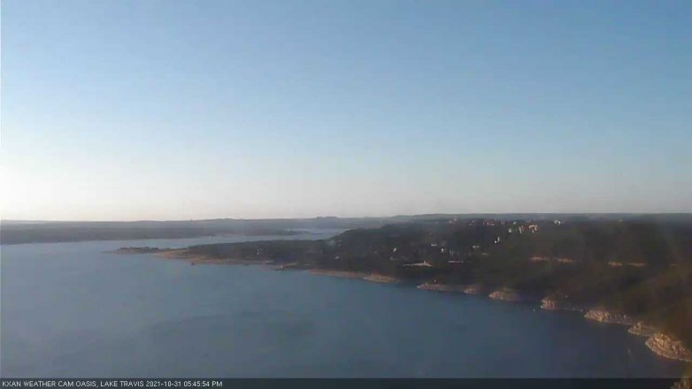 Lake Travis webcam, October 31, 2021 5:45 PM CT