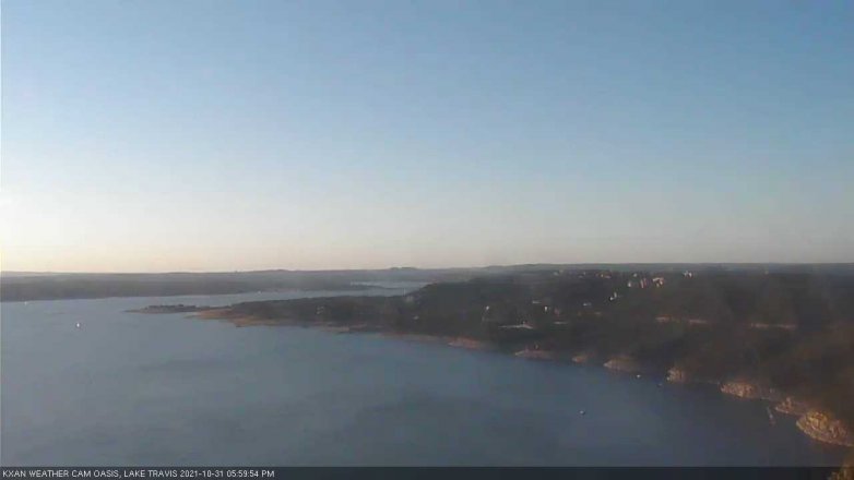 Lake Travis webcam, October 31, 2021 6:00 PM CT