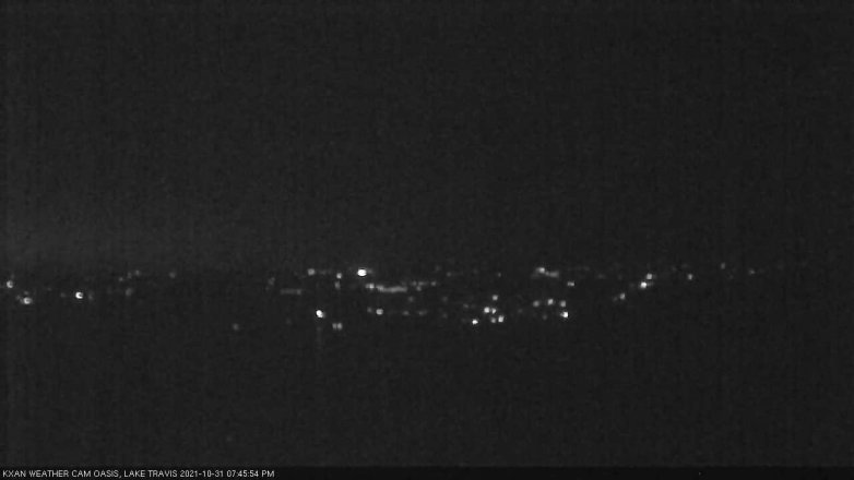 Lake Travis webcam, October 31, 2021 7:45 PM CT