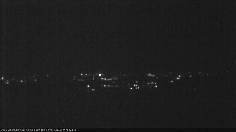 Lake Travis webcam, October 31, 2021 8:00 PM CT