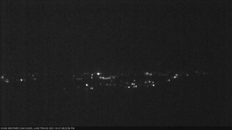 Lake Travis webcam, October 31, 2021 8:25 PM CT