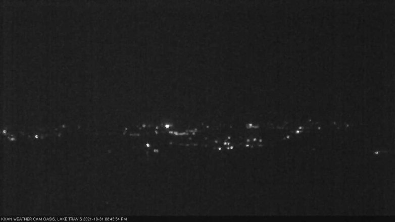 Lake Travis webcam, October 31, 2021 8:45 PM CT