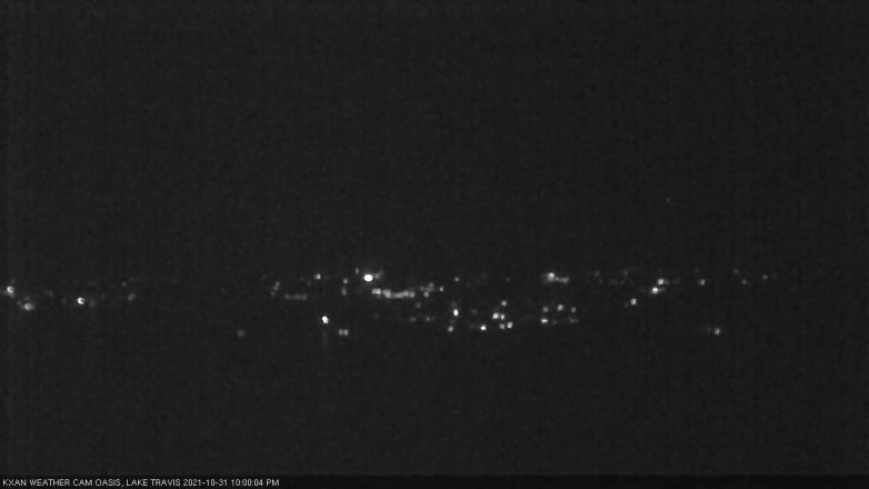 Lake Travis webcam, October 31, 2021 10:00 PM CT