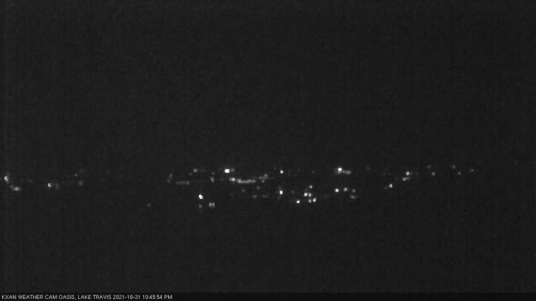 Lake Travis webcam, October 31, 2021 10:45 PM CT
