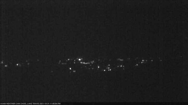 Lake Travis webcam, October 31, 2021 11:45 PM CT