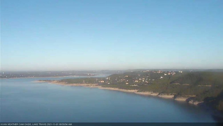 Lake Travis webcam, November 1, 2021 9:00 AM CT