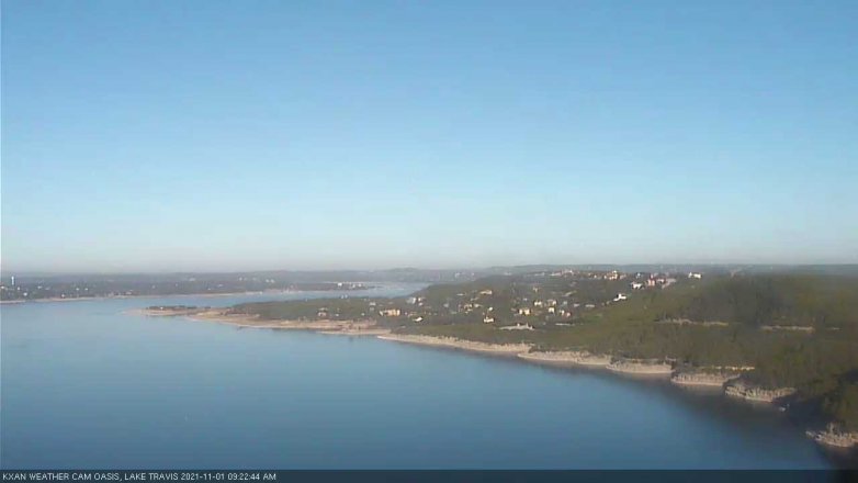 Lake Travis webcam, November 1, 2021 9:25 AM CT