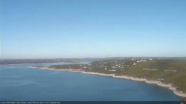 Lake Travis webcam, November 1, 2021 10:45 AM CT