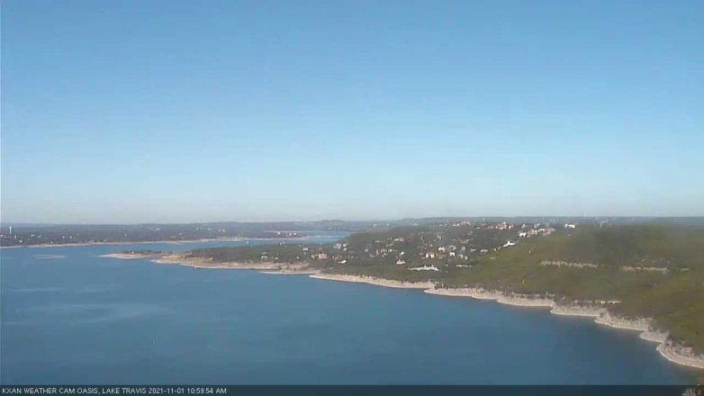Lake Travis webcam, November 1, 2021 11:00 AM CT