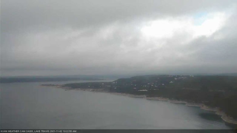 Lake Travis webcam, November 2, 2021 10:25 AM CT
