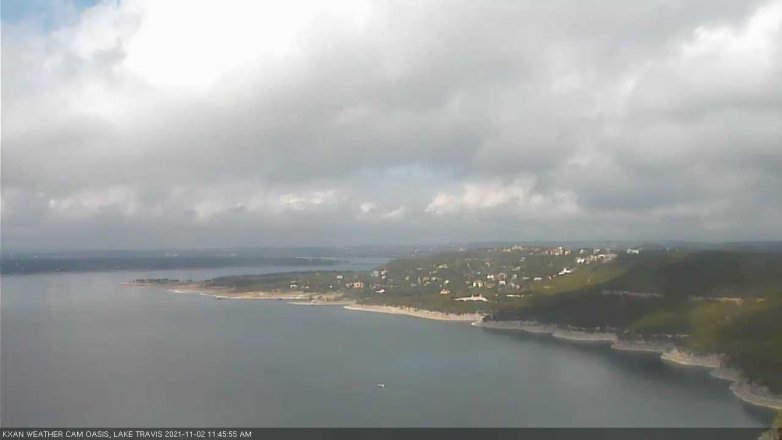 Lake Travis webcam, November 2, 2021 11:45 AM CT