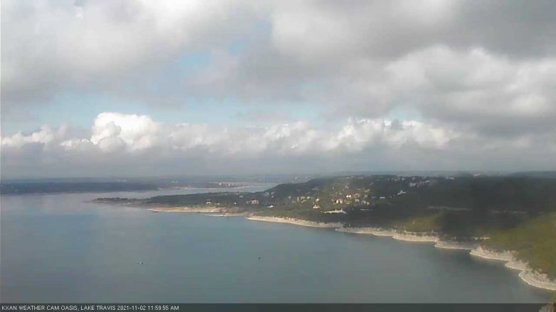 Lake Travis webcam, November 2, 2021 12:00 PM CT