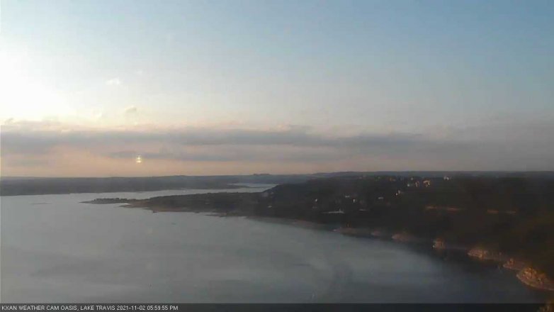 Lake Travis webcam, November 2, 2021 6:00 PM CT
