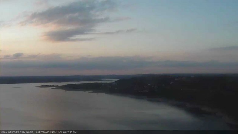 Lake Travis webcam, November 2, 2021 6:25 PM CT