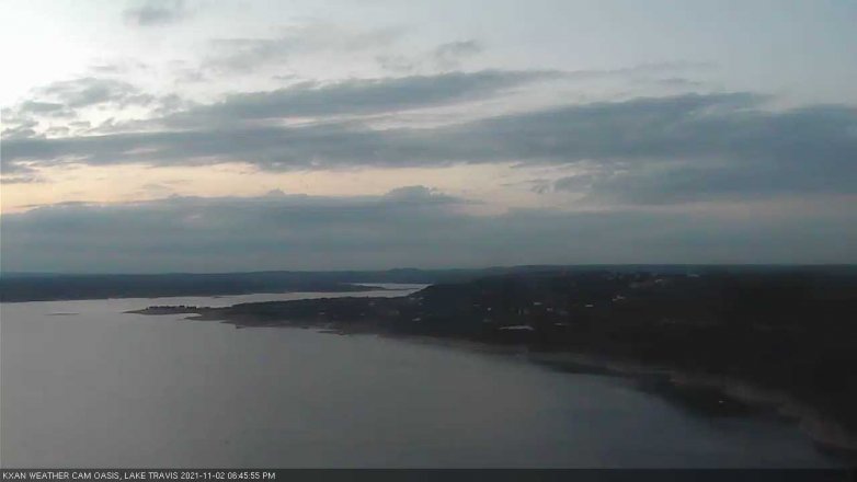 Lake Travis webcam, November 2, 2021 6:45 PM CT