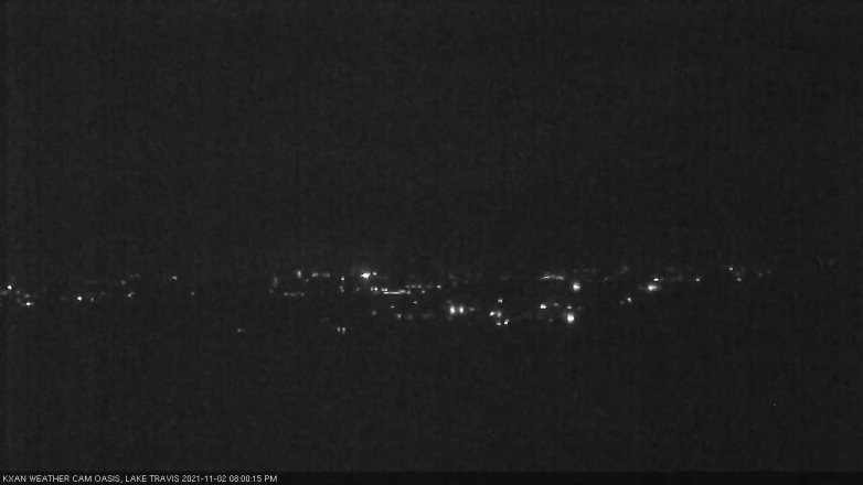 Lake Travis webcam, November 2, 2021 8:00 PM CT